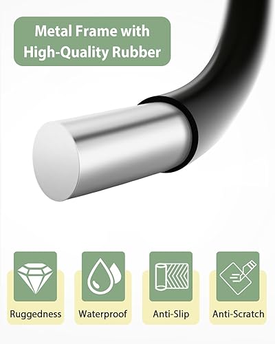 Miniatura 4 de Kevenal Portavasos para carrito de compras, soporte de taza colgante para carritos de compras, negro, acero inoxidable