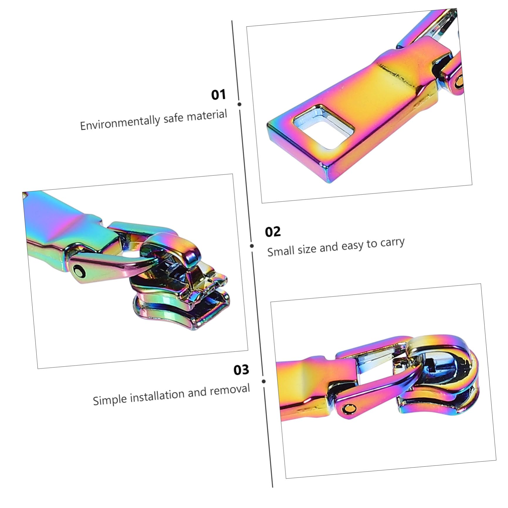 NUOBESTY 30piezas Accesorios De Tiradores De Cremallera Para Equipaje y Mochilas Reemplazo Práctico y Decorativo y