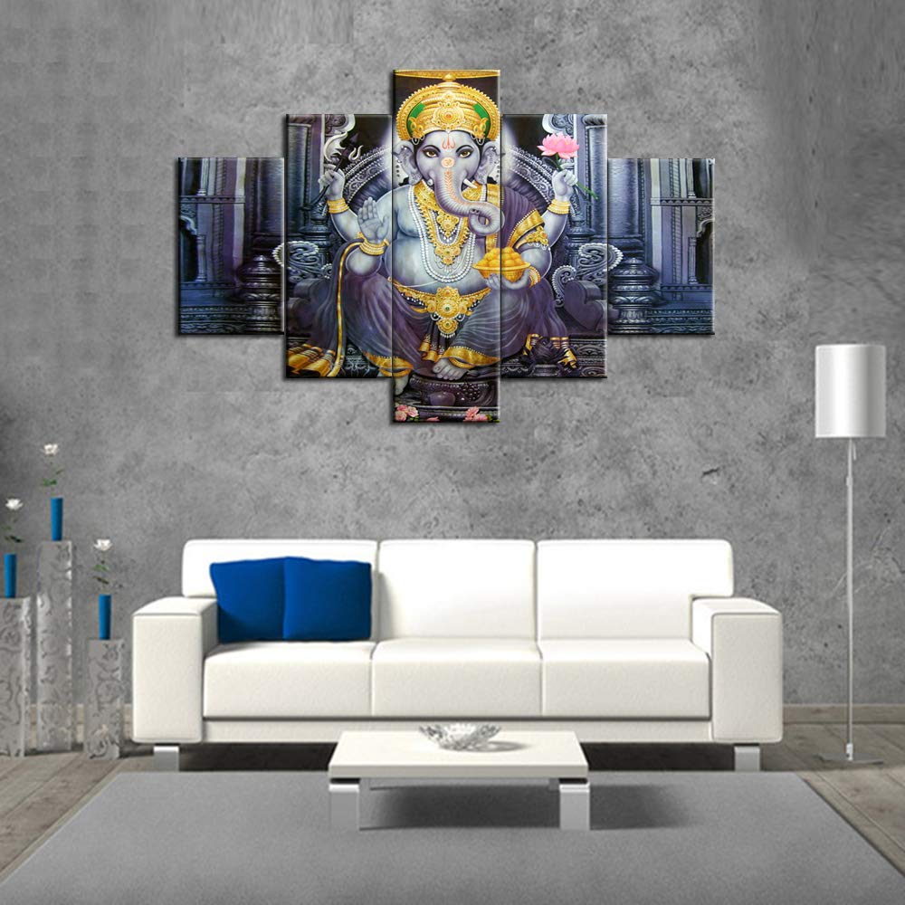 Amazon.co.jp: ガネーシャ絵画 Ganapati エクストラピクチャー