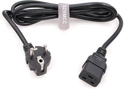 SZRMCC UPS PDU Server IEC320 EU Schuko Plug to C19 16A 250V AC Cable de alimentación para PC Computadora Monitor disponible en Yaxa Colombia