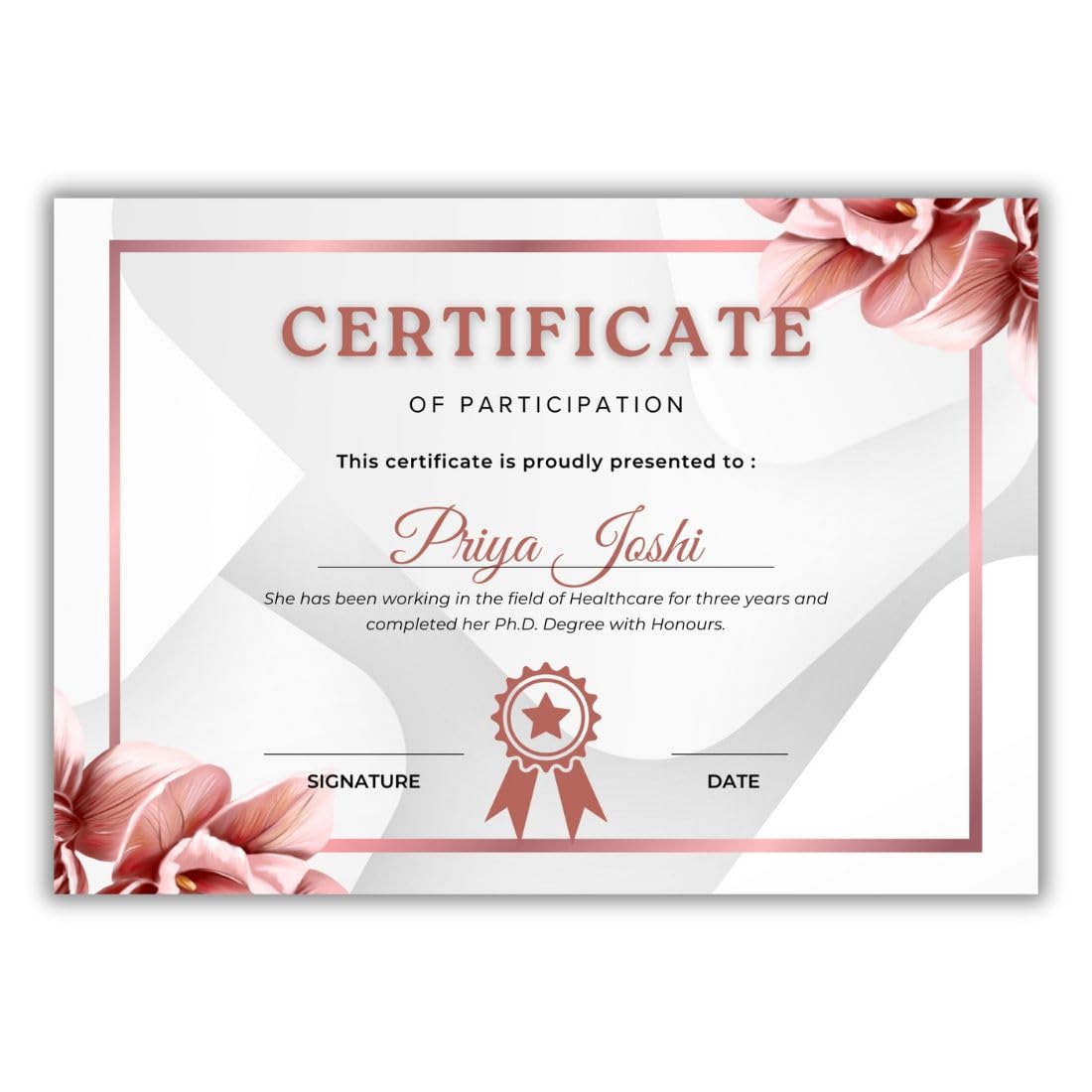 AanyaCentric Pack of 20, A4 Size 8.3 x 11.7 Inch Self Fill-in Certificate of Appreciation Pre-Printed on Glossy Photo Paper For Recognition Achievement Completion Award for Student Employee Trainee-image-30