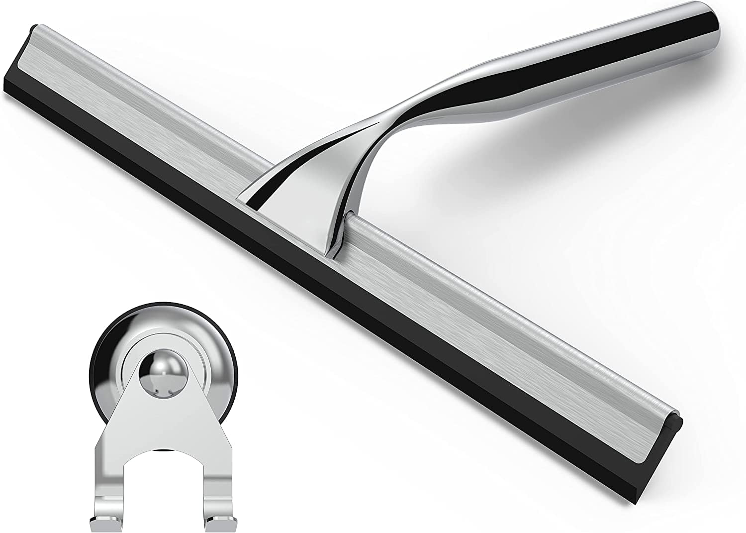 stracks® Stainless Steel Shower Squeegee No drilling! Shower squeegee