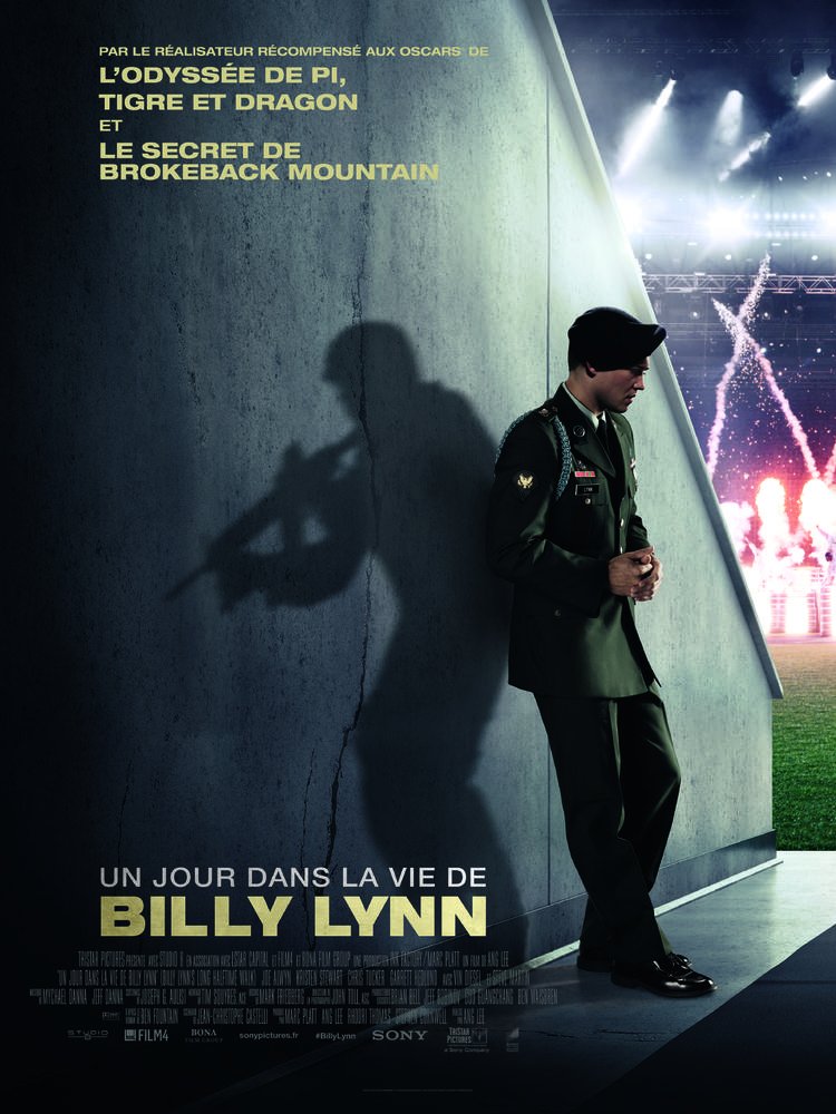 Coffret guerre 3 films : un jour dans la vie de billy lynn ; fury ; la chute du faucon noir