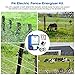 HIBUMFX P4 Plus Electric Fence Energizer Plus Copper Ground Rod and Spool Aluminum Wire for Containing Dogs, Livestock and Preventing Wild Animals Intruding (P4 Plus Electric Fence Energizer Kit)