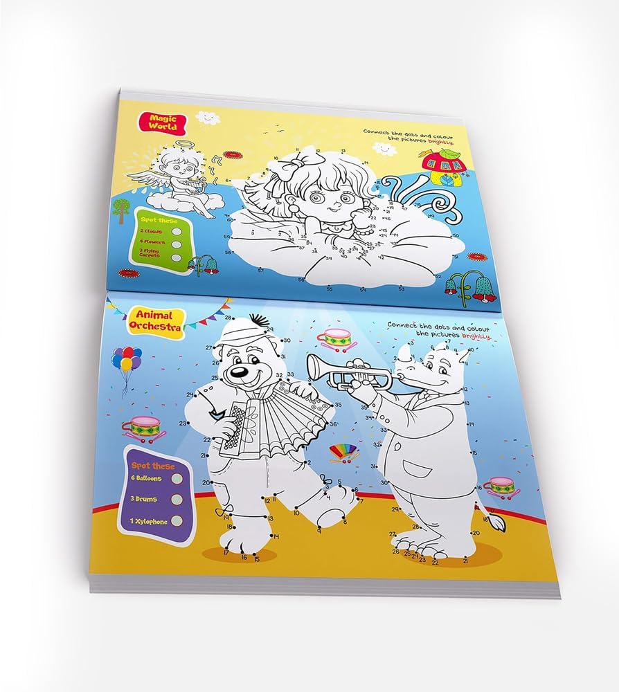 Dot to Dot Super Activity Book for Kids – Join the Dots and Reveal Fun Pictures | Boost Number Recognition, Fine Motor Skills & Concentration | Early Learning Puzzle Workbook for Children | Ages 3–6 Years | Hours of Learning Time 2