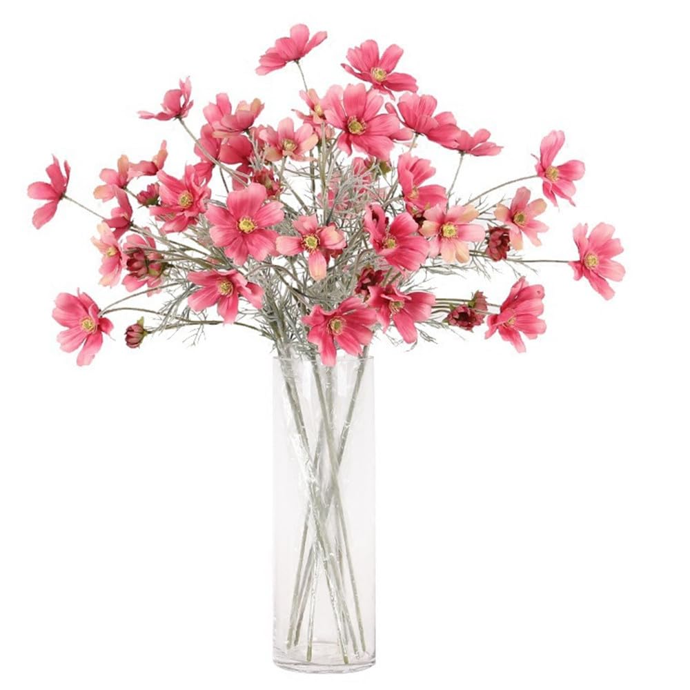 ピンク　モコモコ　 ゴージャス　ウィンター　造花　アレンジメント Amazon｜JULAN 人工造花 植物 コスモス シルクフラワーアレンジメント