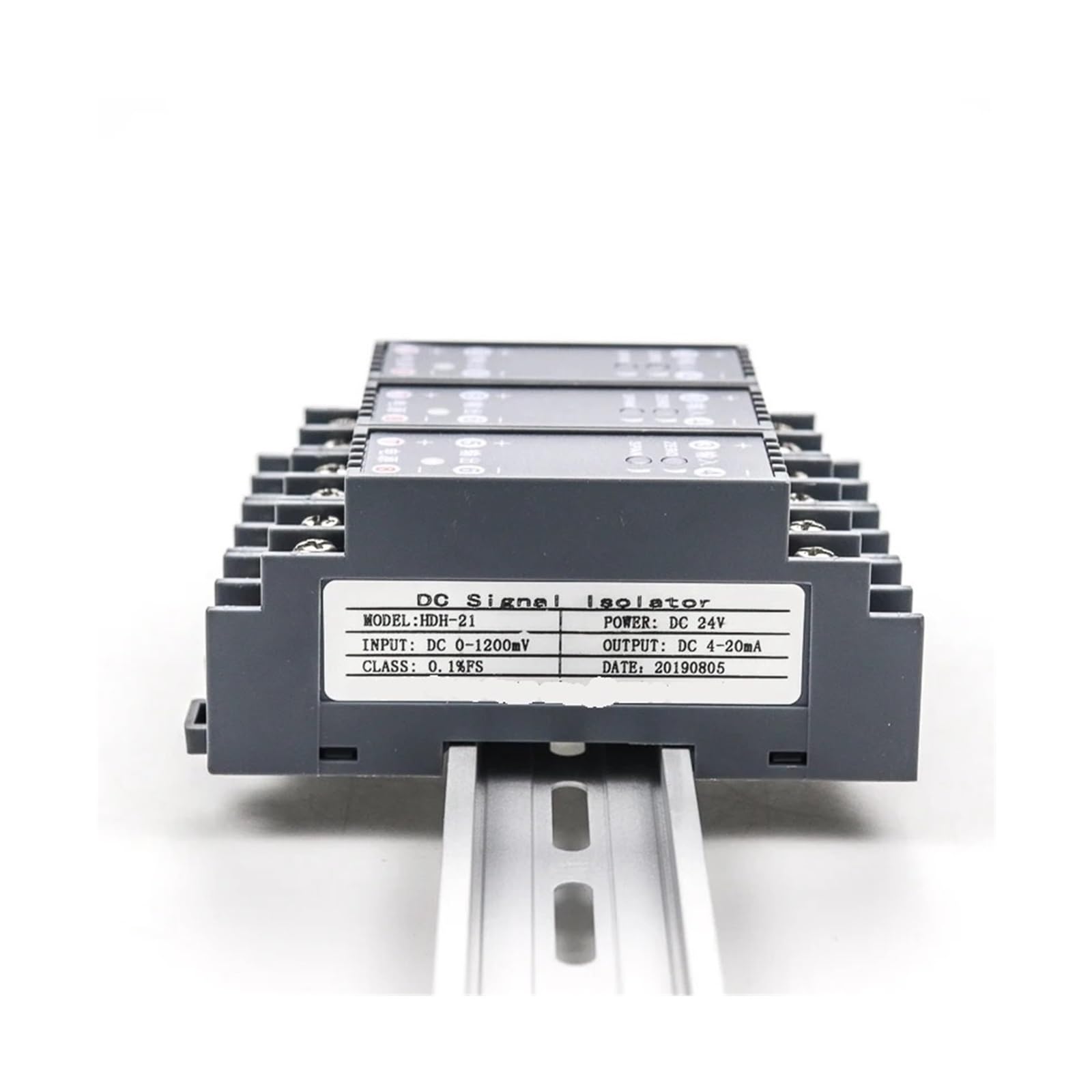 KSZHZYMGX 1pcs 1 Input 2 Output 4-20mA 0-10V Analog Signal Isolator(0-5Kohm to 0-10V)