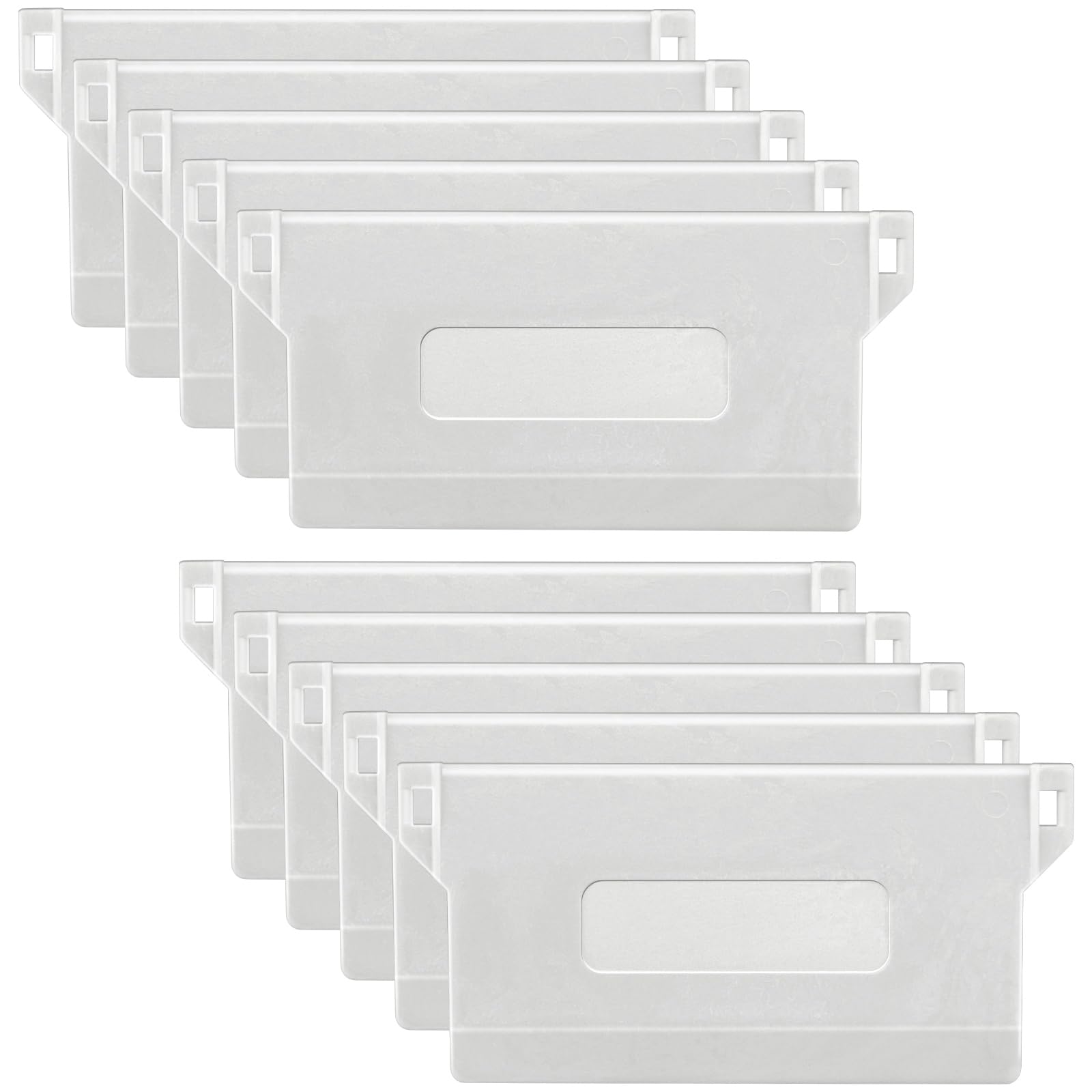 Lunhoo 10-Pack Vertical Blind Bottom Weights 89 mm (3.5”), White Plastic Blind Slats Replacement Weight, Waterproof Vertical Blinds Repair Parts for Home & Office Use