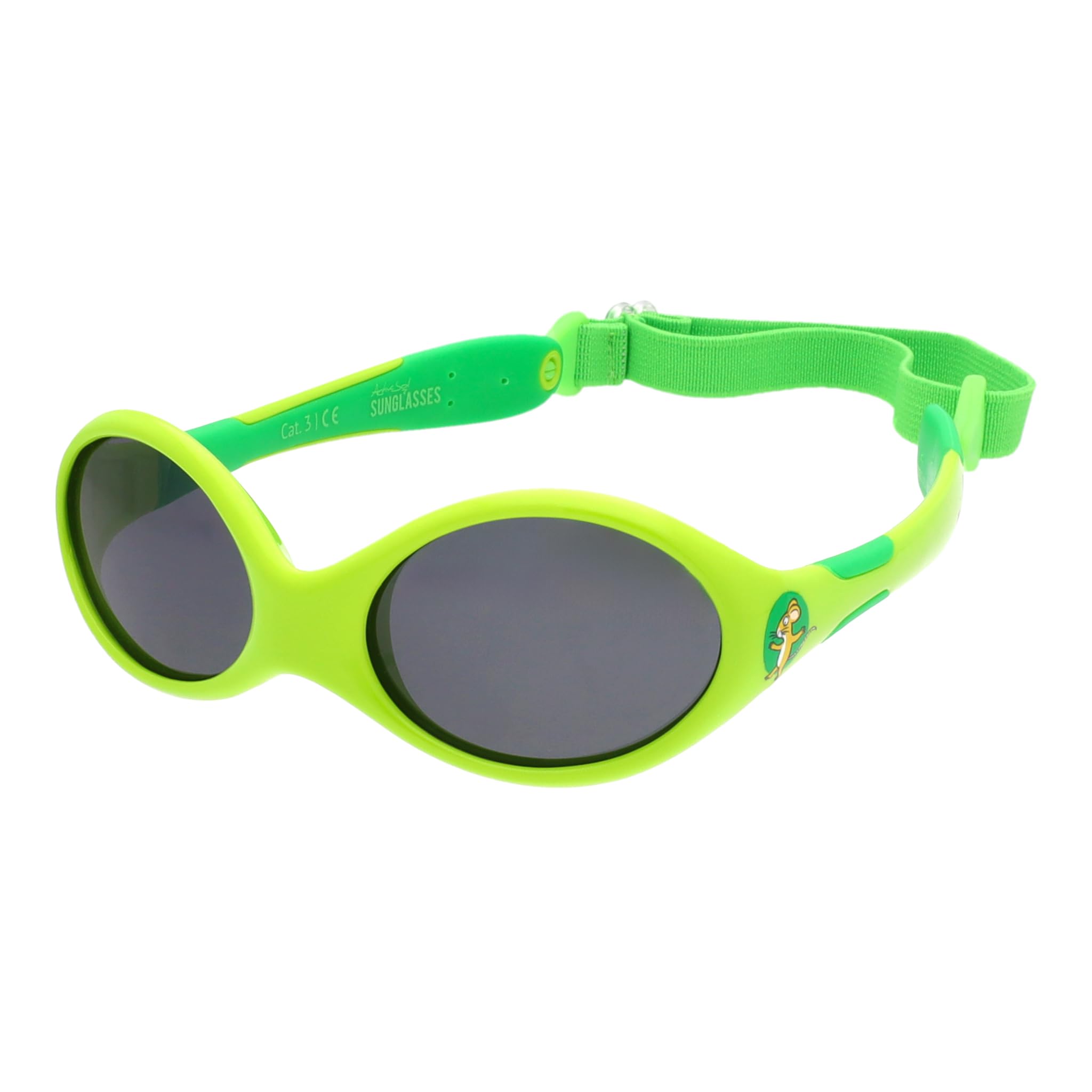 ActiveSol Grüffelo Premium okulary przeciwsłoneczne dla niemowląt | Szkła High-Tech: 100% ochrona przed promieniowaniem UV, polaryzowane, efekt lotosu | Niezniszczalne okulary ze specjalnej gumy | 22 g | Chłopcy i dziewczynki w wieku 0-2 lat