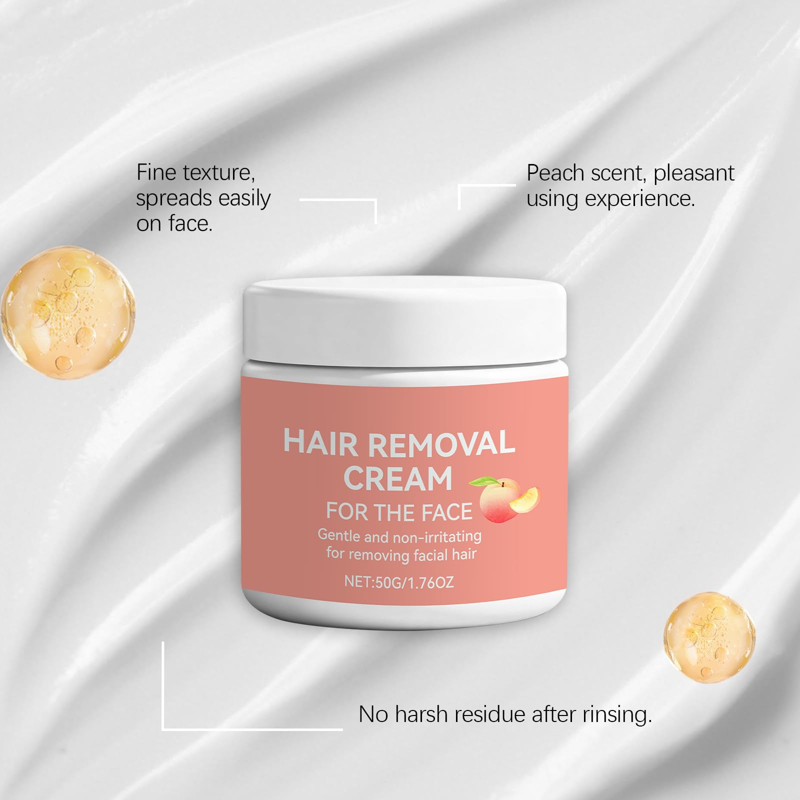 Crema di depilazione facciale per donne,Crema depilatoria senza barba per il viso, crema depilatoria per donne labbra superiori, mento,crema di depilazione morbida rapida per pelle sensibile (8 pezzi)