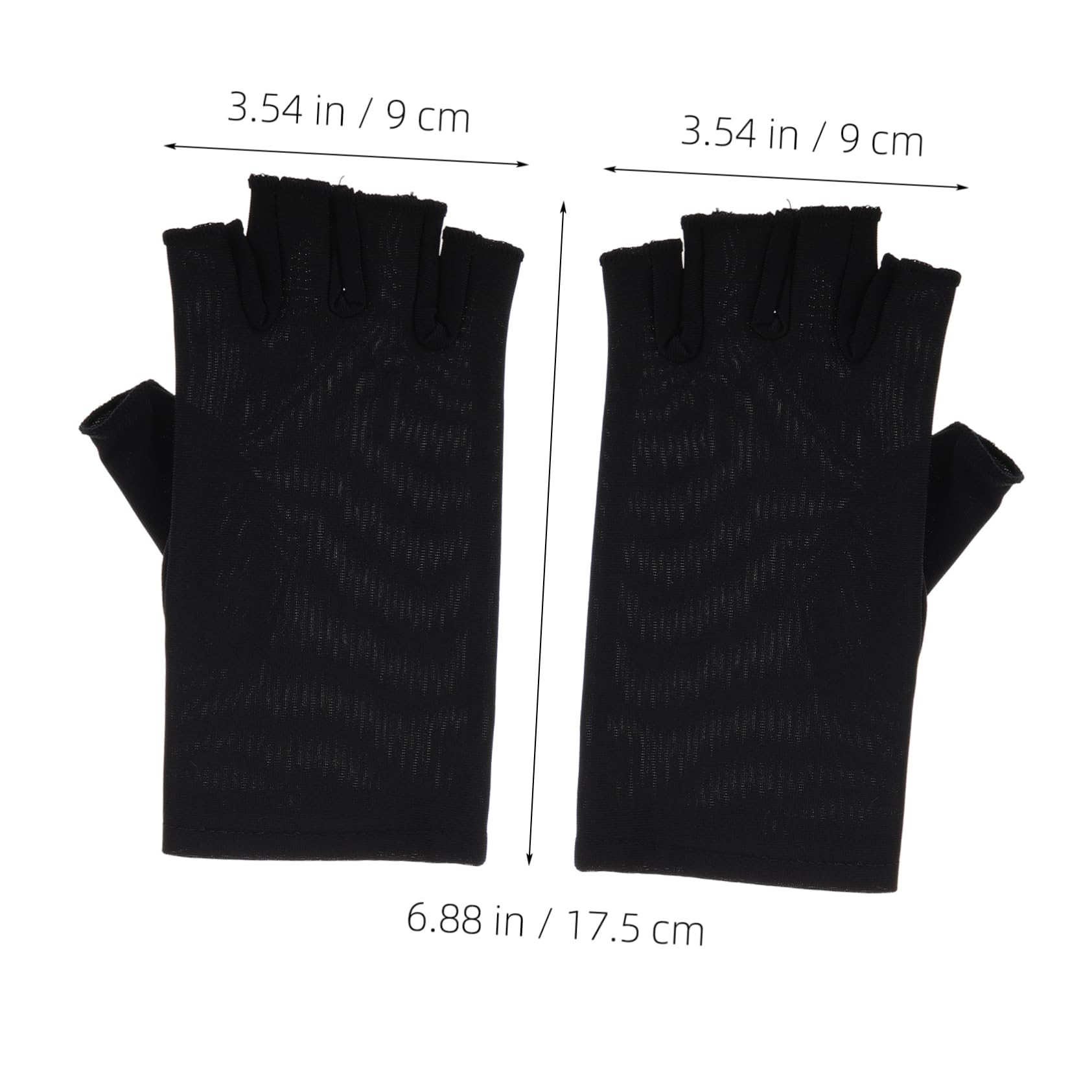 FOMIYES 1 Pair UV Protection Fingerless Gloves for Women Non Slip Driving Cycling Gloves Breathable for Outdoor Sports Activities Comfortable Reusable