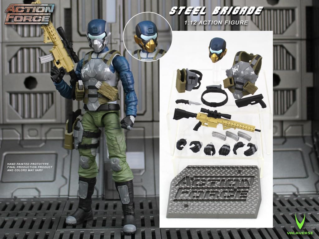 Amazon.com: Action Force Valaverse Series Steel Brigade Premium 6
