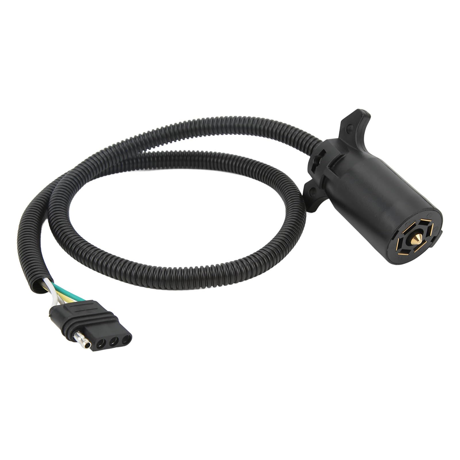 Ausla Cable Conector de Remolque de 7 Vías, Material Impermeable, Convierte Arnés de Cableado Eléctrico Duradero Plano de 7 Vías en 4 para Remolques, Caravanas, Autocaravanas