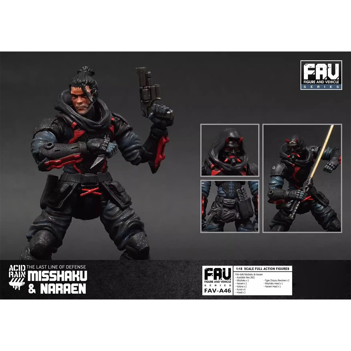 Amazon | HiPlay TOYALLIANCE 1/18 ACID RAIN FAV-A46 密跡&那羅延 370