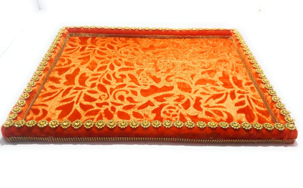 Smart Creations Wood Decorative Packing Saree Packing Tray