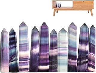 Fluorite Crystal Wand | Healing Crystal Wands Hexagonal,Hexagonal Natural Gemstone, Crystals And Healing Stones, Gemstones And Crystals For Energy Healing