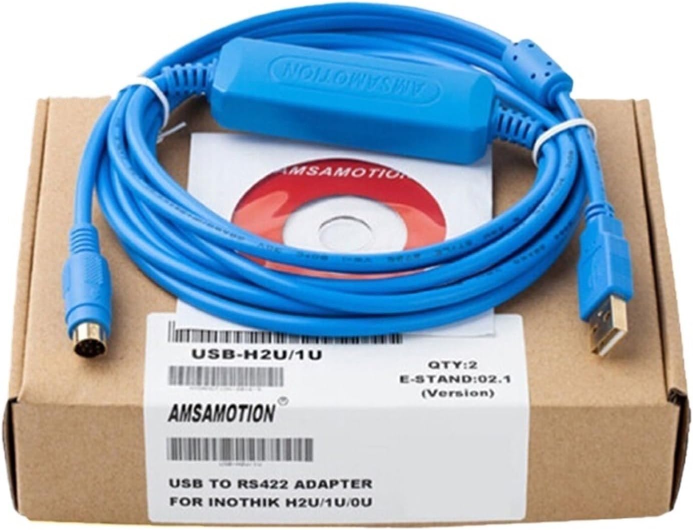 Suitable for Huichuan PLC Programming Cable H0U/H1U/H2U Series Data Download Cable USB-H2U Hechuan Universal(Economical Upgrade)