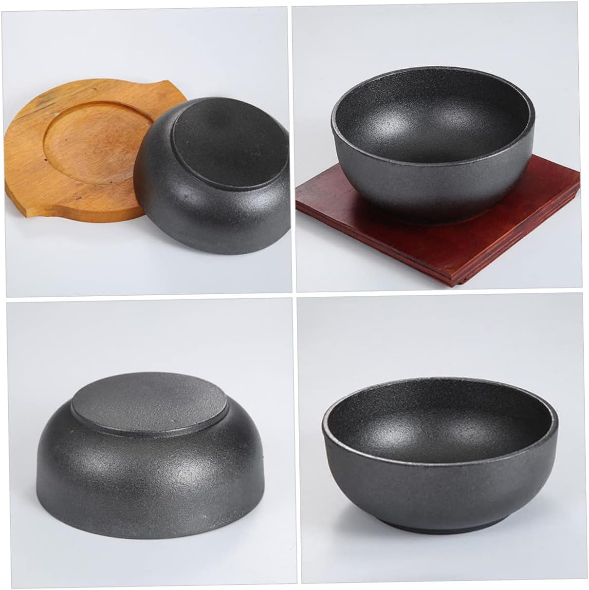 Korean Bibimbap Serving Bowl Versatile Cast Dish for Rice Noodles and Salads Chic Easy to Clean for Home and Restaurant Use