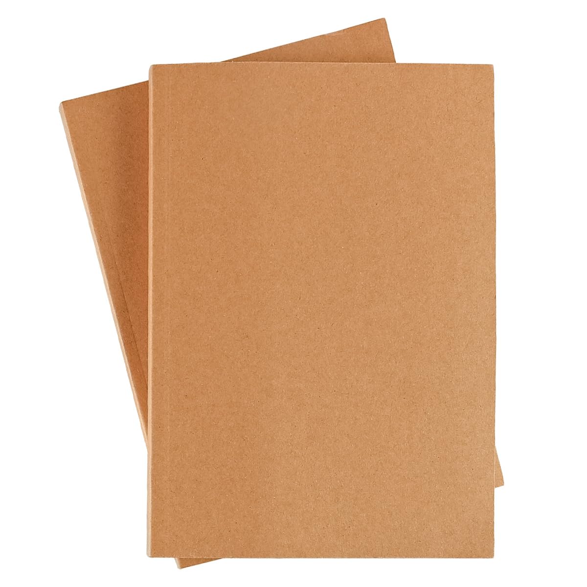 ZONADAH 256 Sheets Notebook B5 Notebook Lined Mini Portable Diary Sketchbook Kraft Paper Notebook with Kraft Cover for Office School for Drawing Doodling Writing 2 Books
