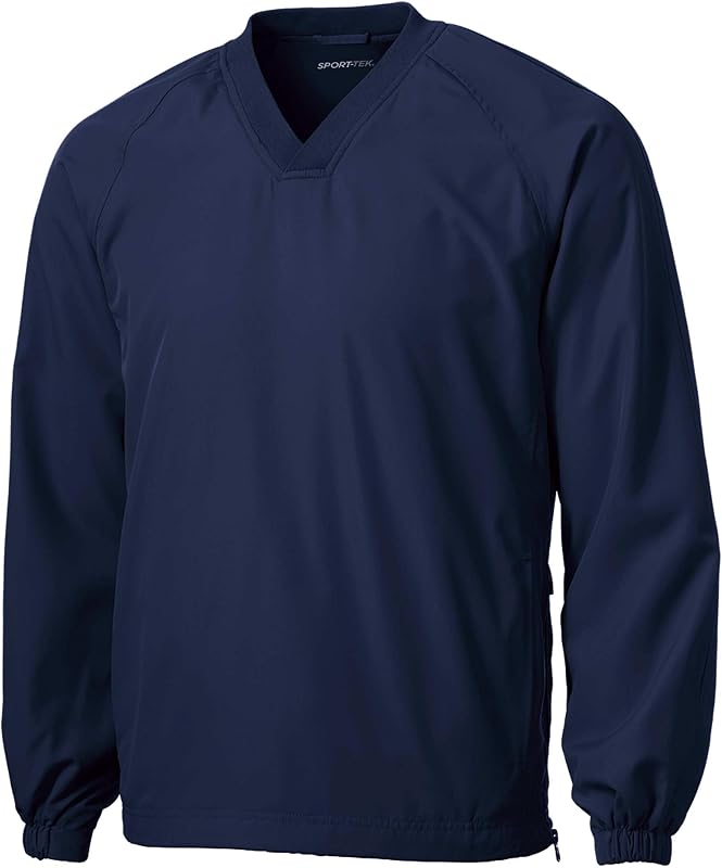 SPORT-TEK Unisex V-Neck Raglan Wind Shirt