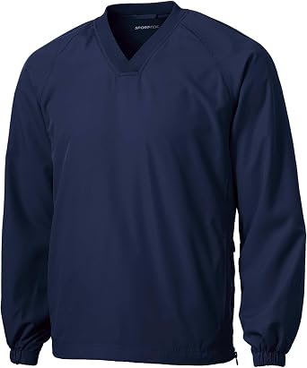 SPORT-TEK Unisex V-Neck Raglan Wind Shirt