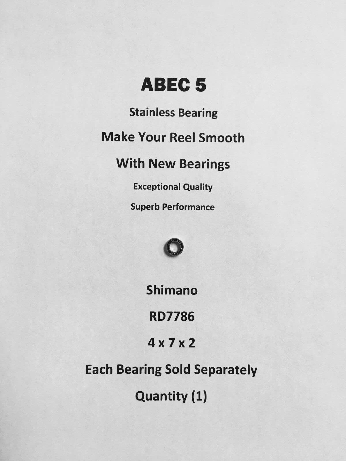 Shimano Stradic 1000FI Line Roller Bearing RD7786 ABEC5 Stainless 4x7x2#05