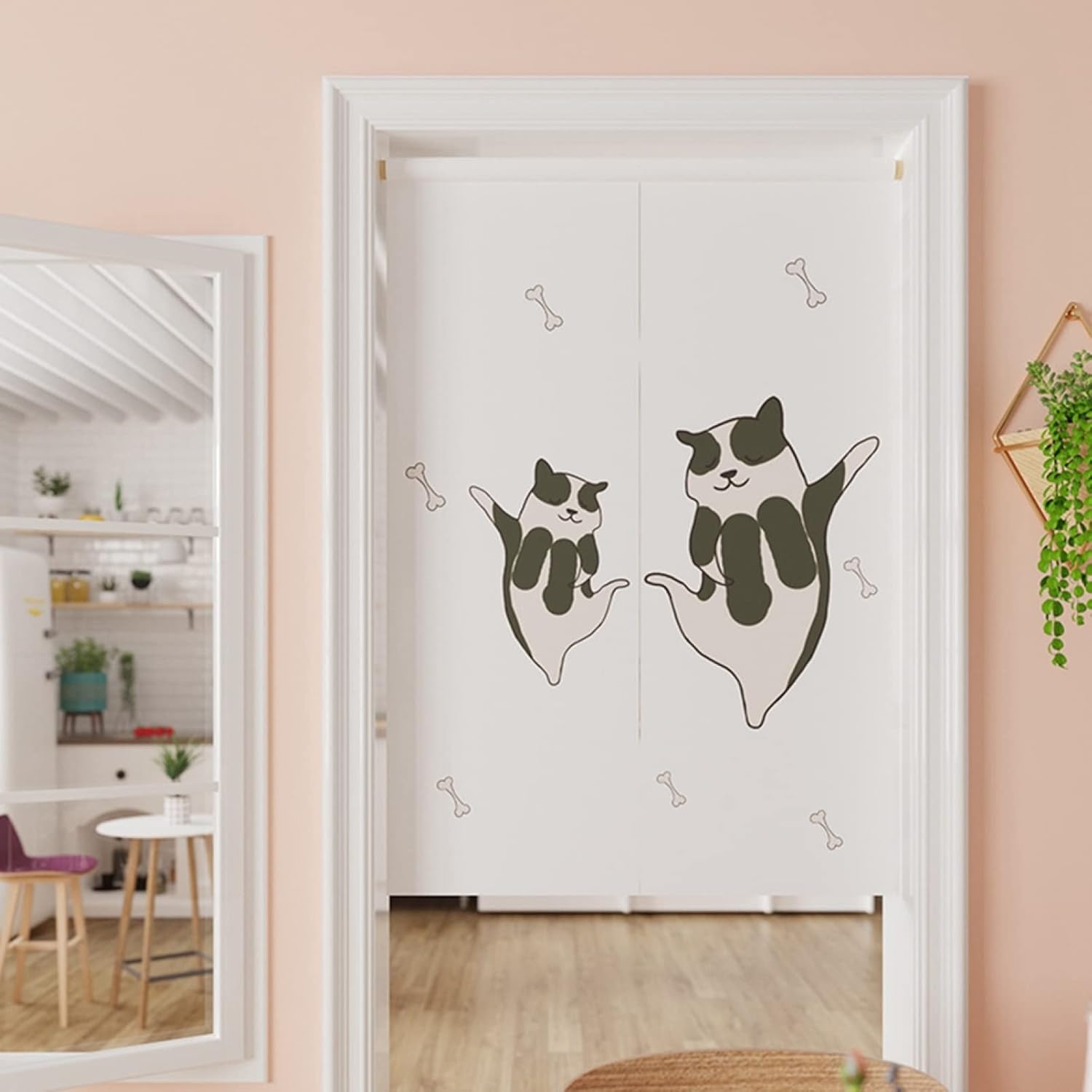 カーテン カラー 無地 ベージュ ピンク 間仕切り のれん ロング パーテーション 目隠し 遮熱 防寒 間仕切りカーテン 北欧 おし