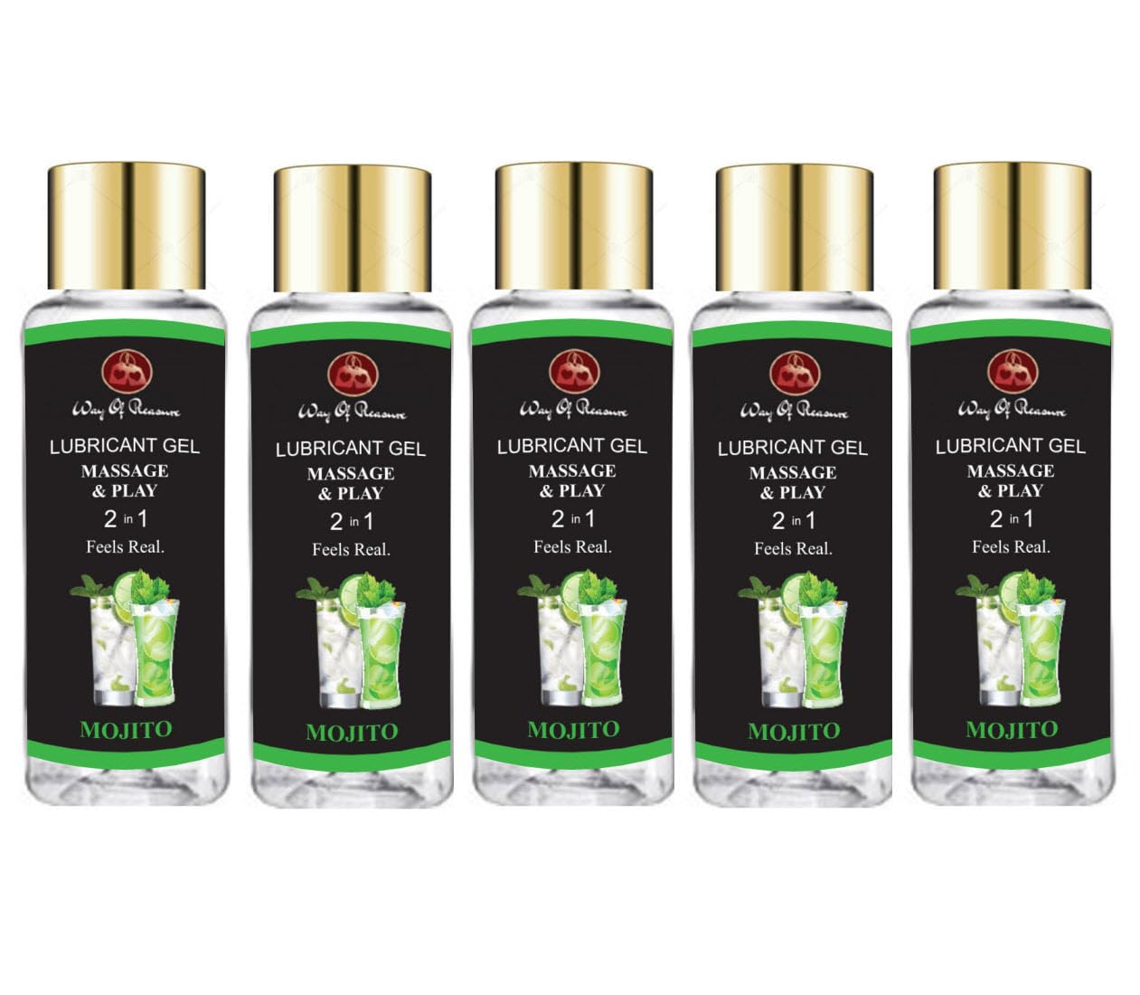 Way Of Pleasure Lubricant Massage Gel Water Based Lubes Non-Sticky And Smooth Massage Lubricant Majito Pack Of 5-image-42