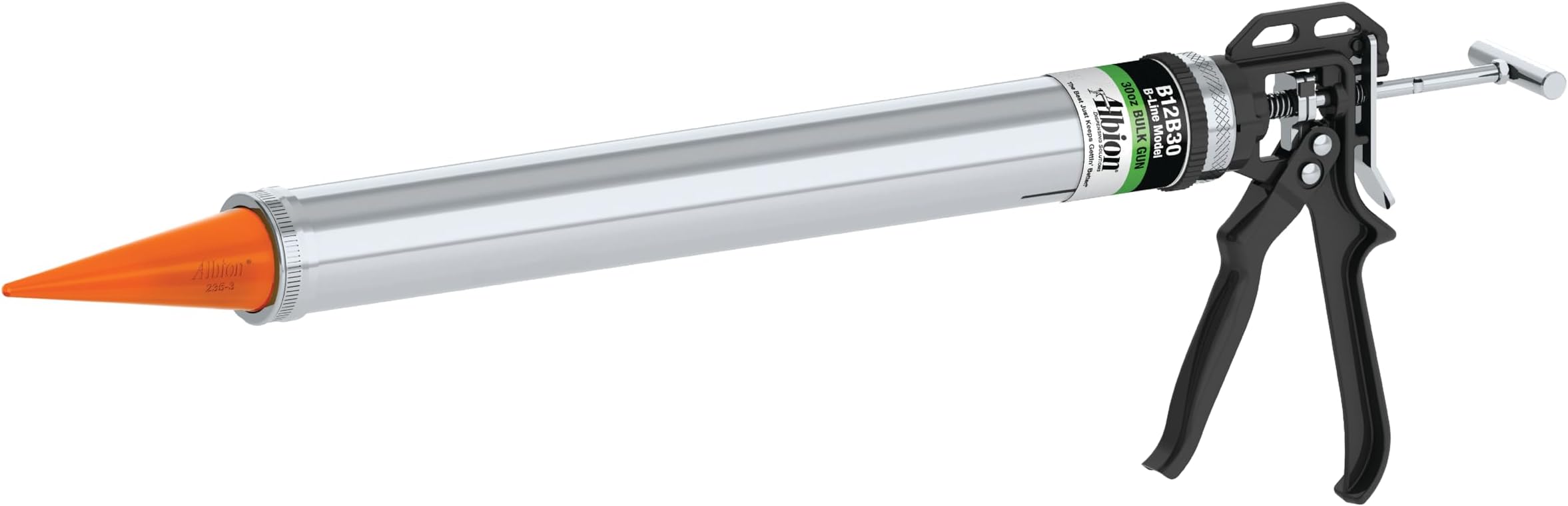 Albion Engineering B12B30 B-Line Manual Bulk Caulking Gun, 30 oz, 12:1 Drive