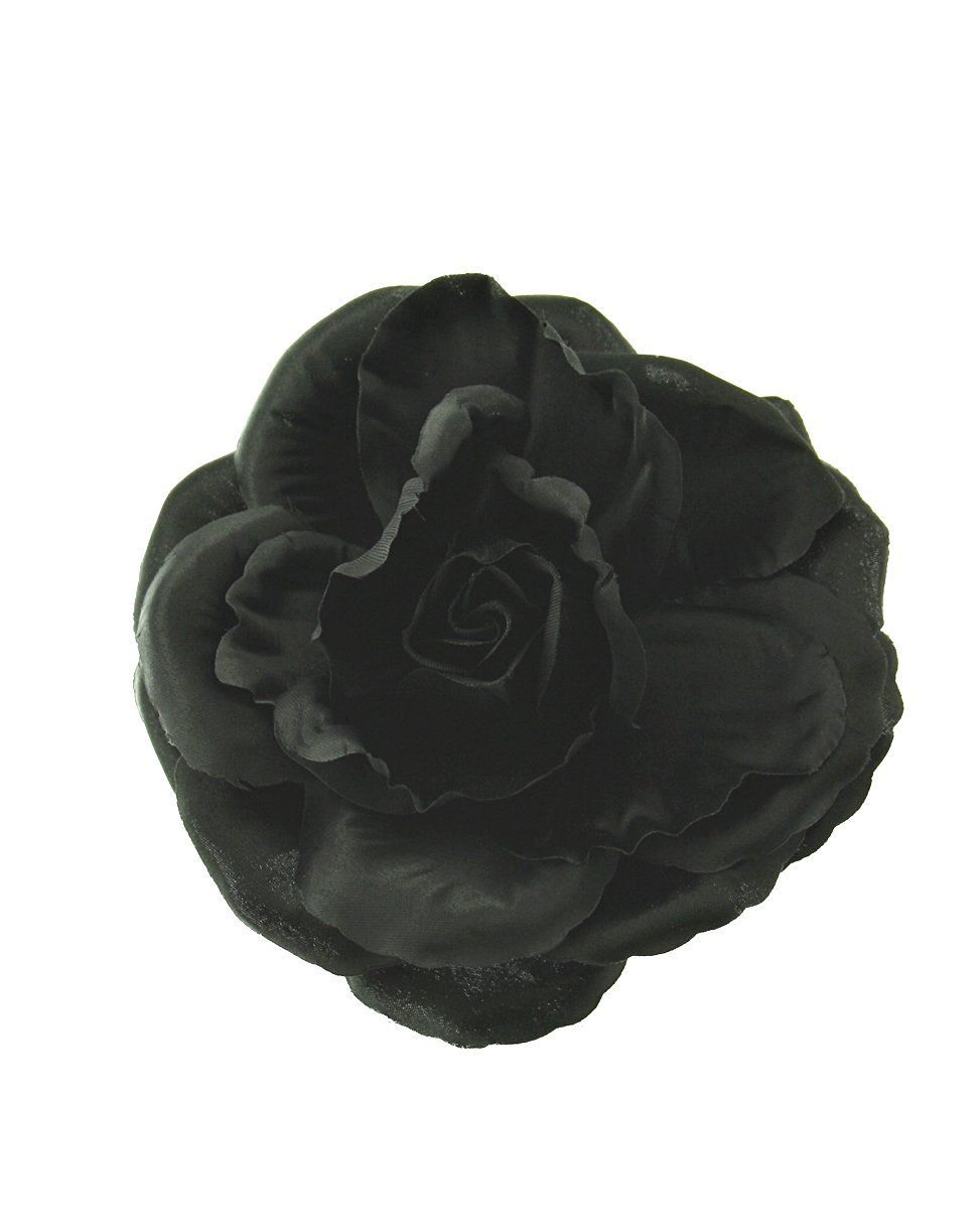 Zac's Alter Ego Very Large Rose Flower on Concord Clip & Brooch Pin