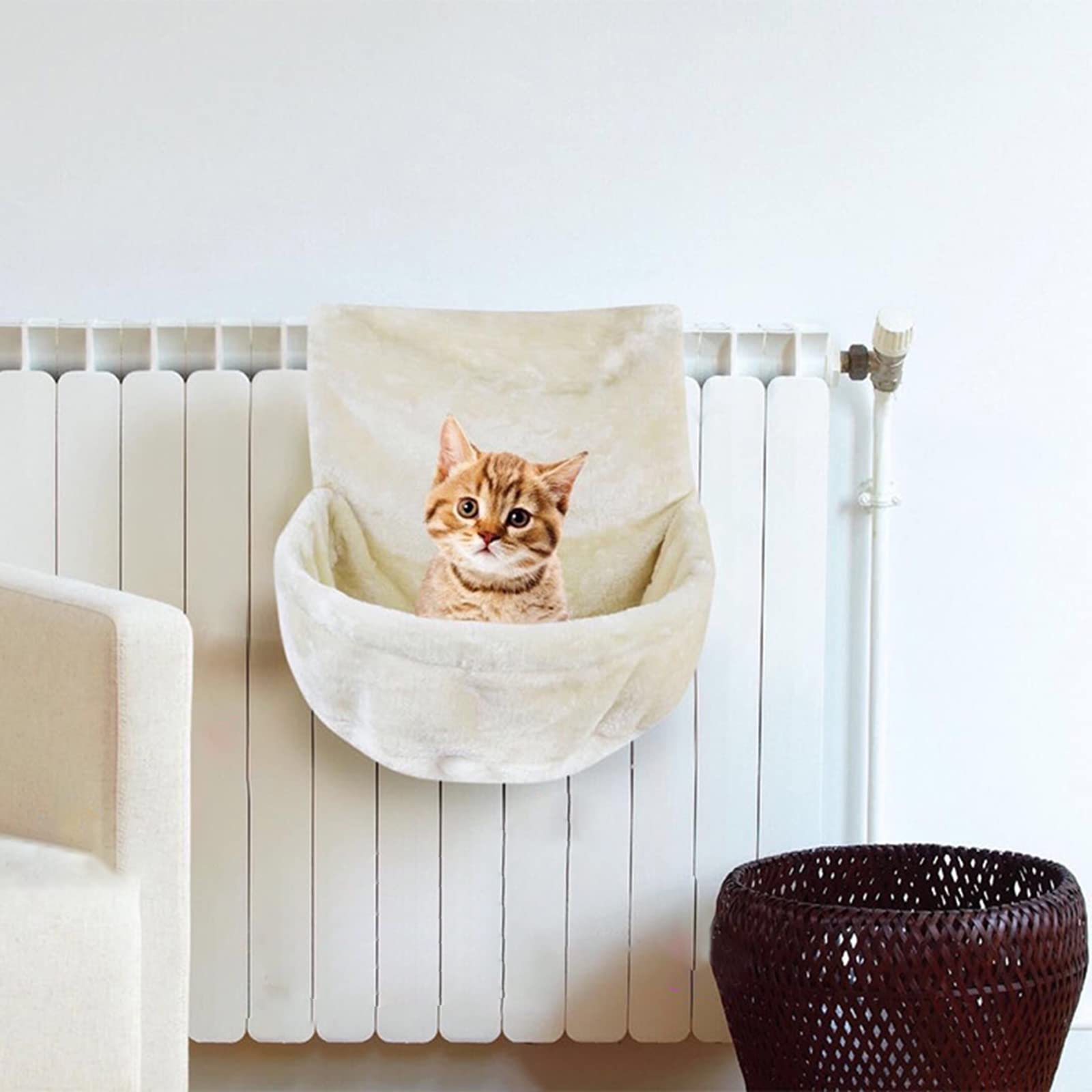 Perchoir de lit à suspendre sur un meuble - Hamac à suspendre - Cage / radiateur pour petits et grands chatons et chats d'intérieur