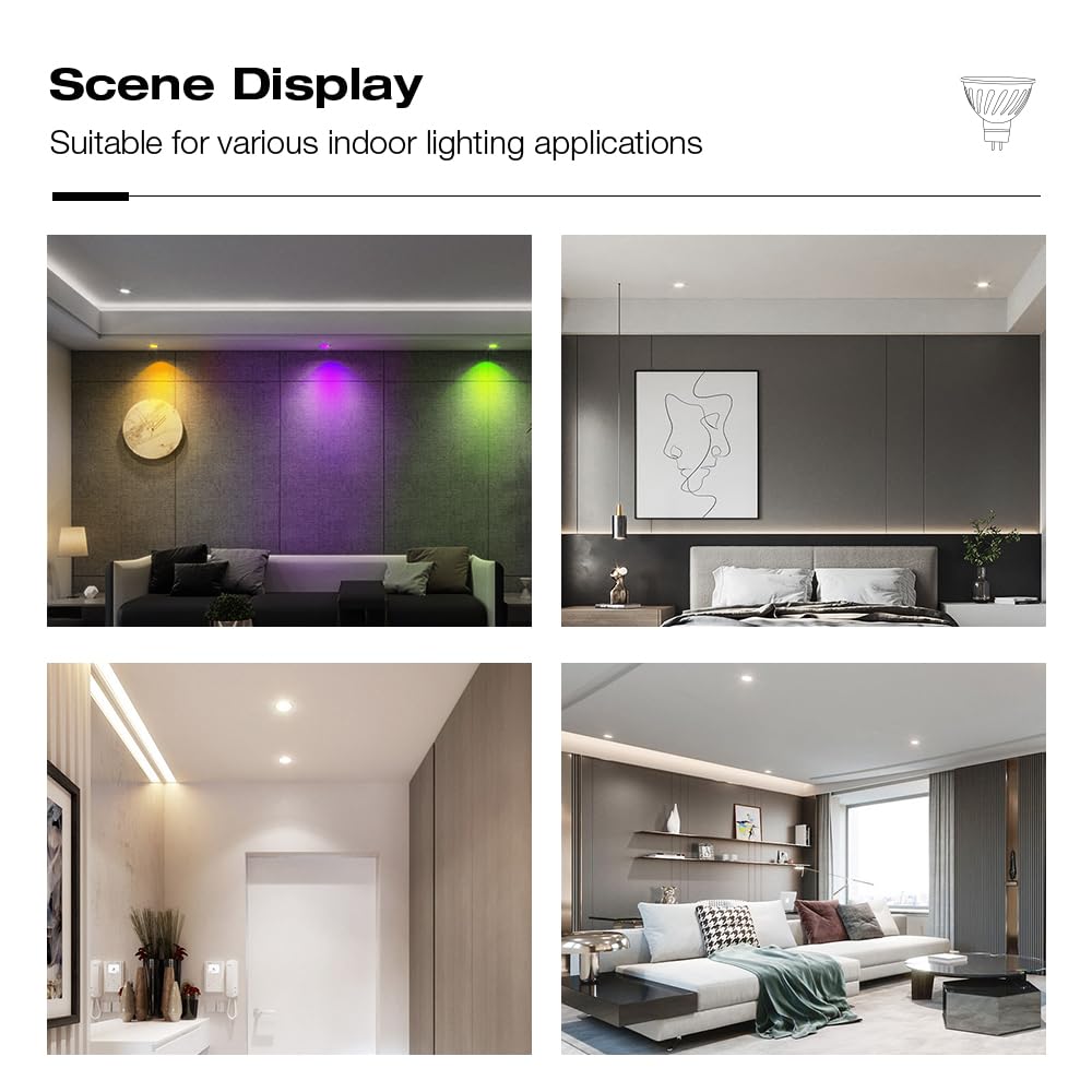 Upgrade PRO Version inteligentna żarówka MR16 GU5.3 LED żarówka 4 W ZigBee Wireless Smart Bulb DC 12 V RGB CCT przyciemniana Colour Floodlight kompatybilna z Hu/Amazon Echo Plus App Control