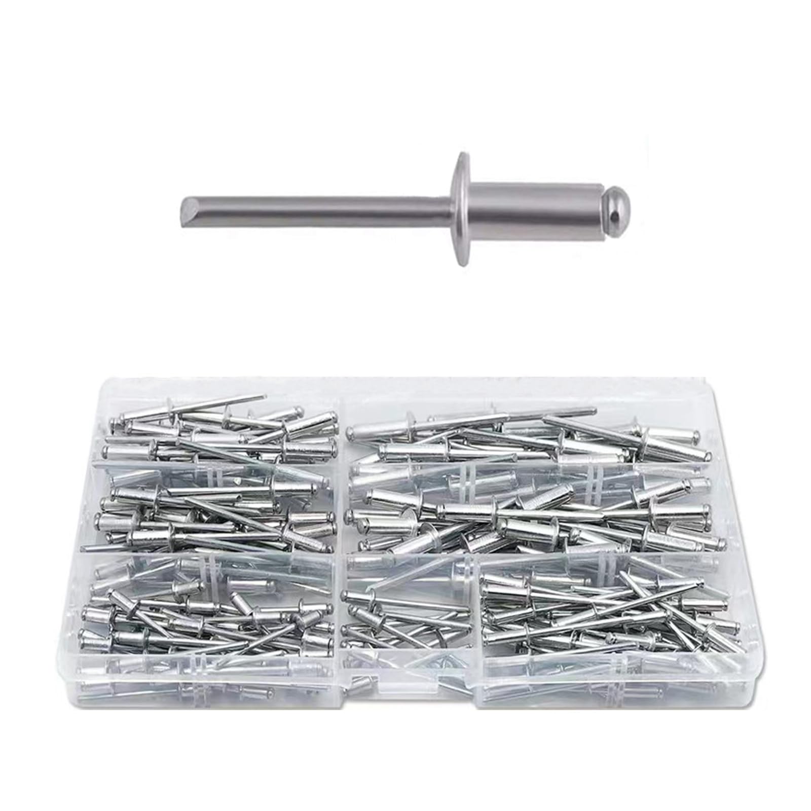 180 Stück Aluminium Nieten Blindnieten Pop Nieten Set Kuppel
