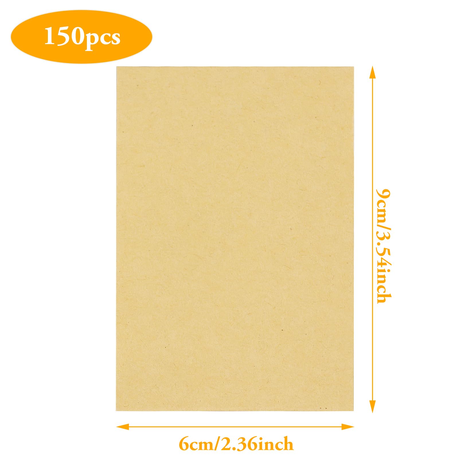 150 Pezzi Mini Sacchetto di Carta Kraft Busta Pacchetti per Semi (6x9) con Nastro Biadesivo