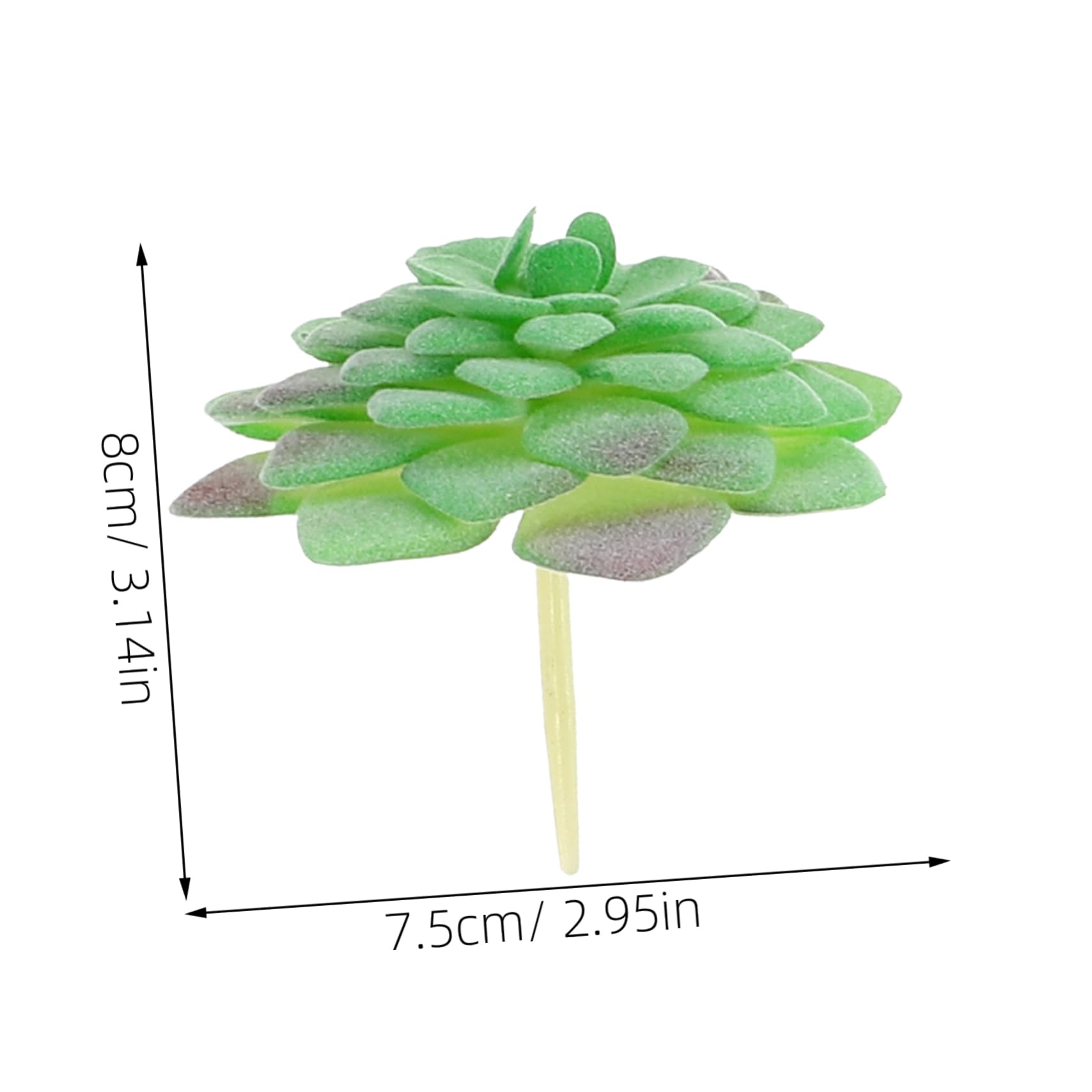 Suculentas Artificiales Mini 15 Piezas Plástico PVC Verde
