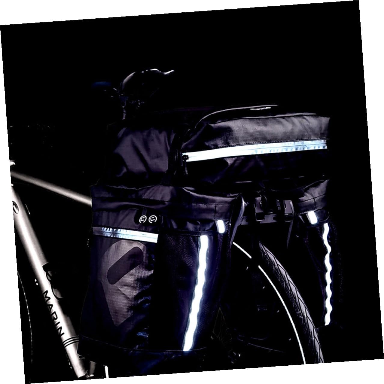 Waterproof Bike Rear Saddle Bag 50l Large Capacity Cycling Pannier Travel Bag for Mountain and Road Bikes Outdoor Rack Trunk Storage