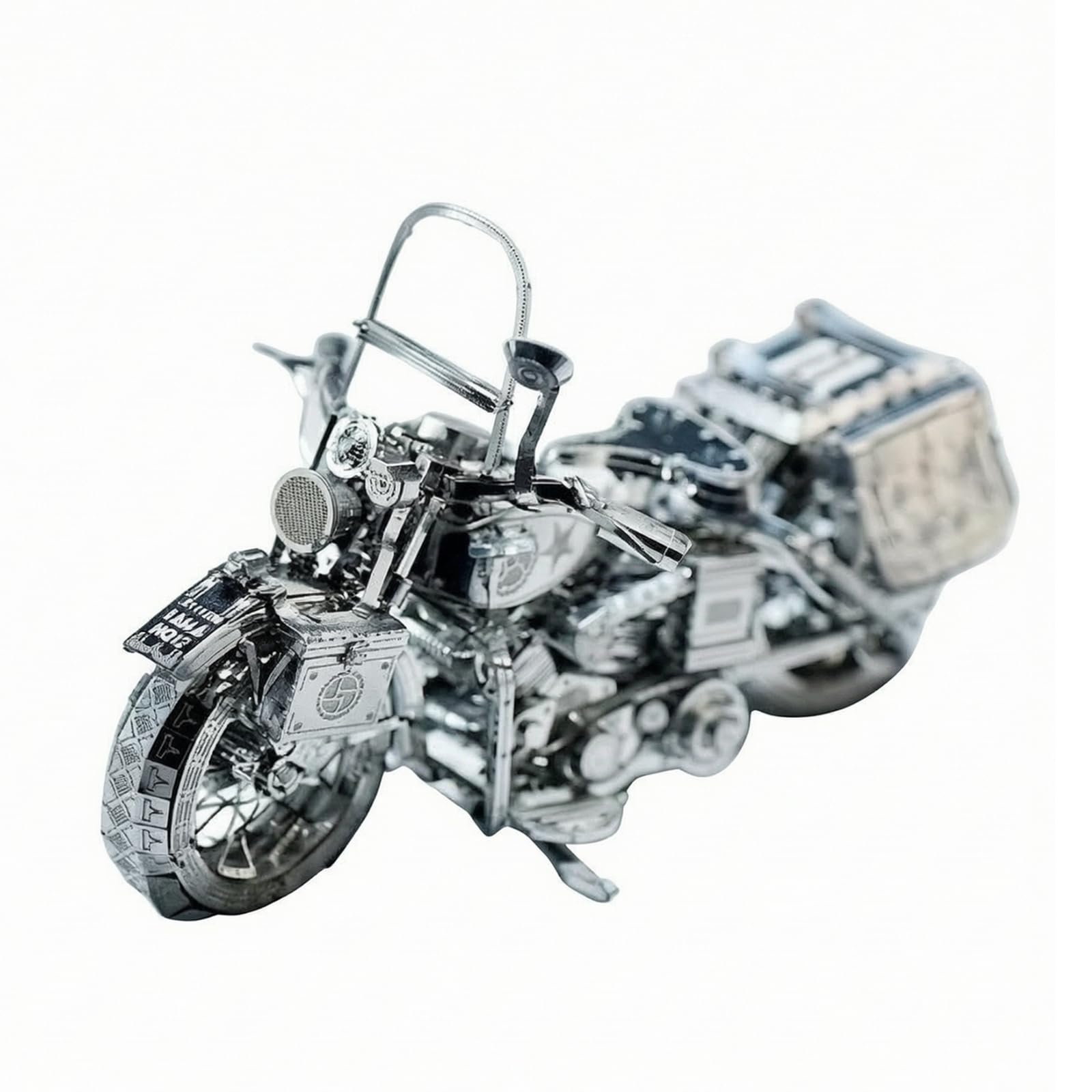 Puzzle della costruzione del motociclo dell'Assemblea di fai da te con le lamiere del taglio di precisione e lo stile geometrico per i collettori adatti