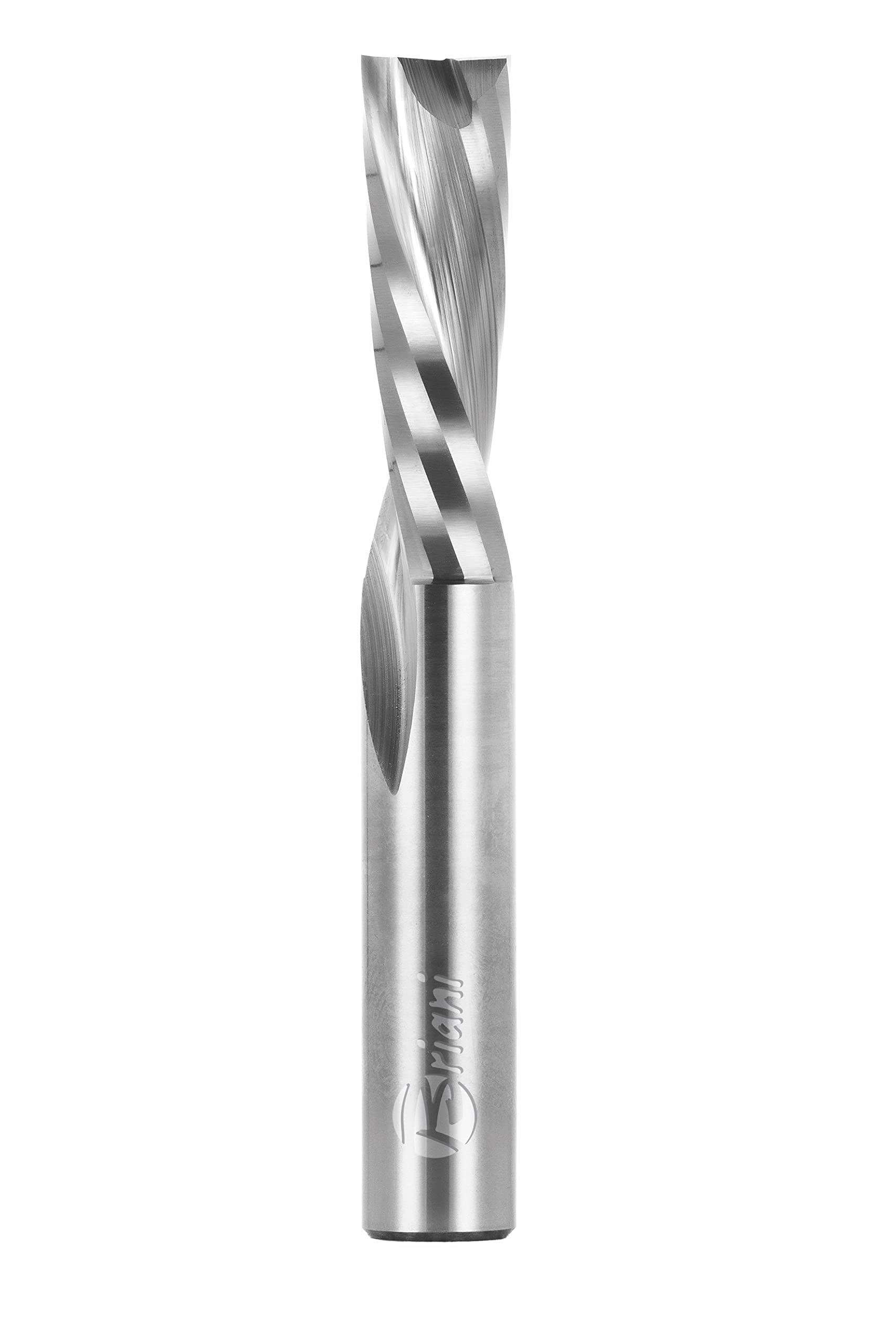 Fresa de corte unidencial de metal duro, derecha, rueda izquierda, filo 2 positivo, longitud de trabajo 32 mm, longitud total 70 mm, vástago 10 mm