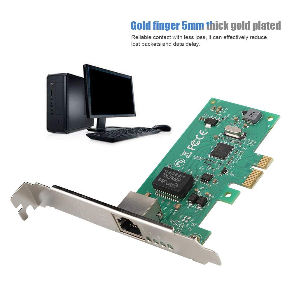 Amazon.com: Network Card Small Board, 10/100/1000 Mbps Gigabit Wireless  Ethernet, PCI-E 1Xslot Bus Type, RJ45 Network Interface, Category 5 UTP,  Wireless Network Adapter for Intel 82574I Gigabit Controller : Electronics