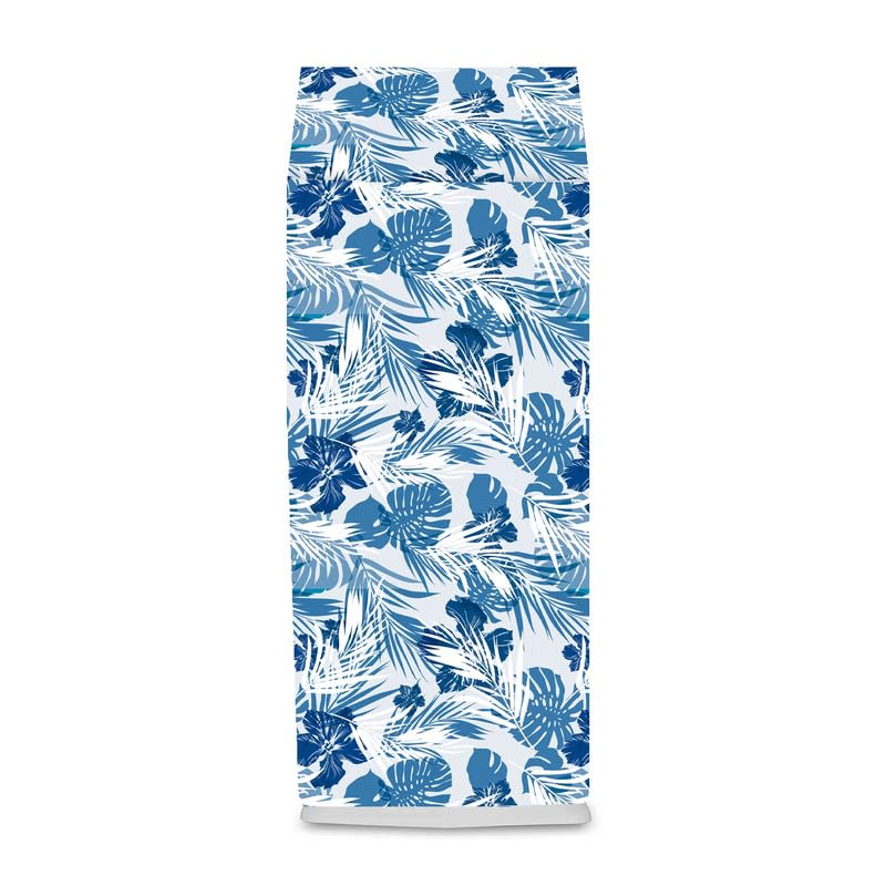 Image of Printed Cooler Cover Compatible for Symphony Storm 100-Litres Desert Air Cooler, Waterproof Cover, Size(LXBXH) 67X54X165 Cm, White Blue.