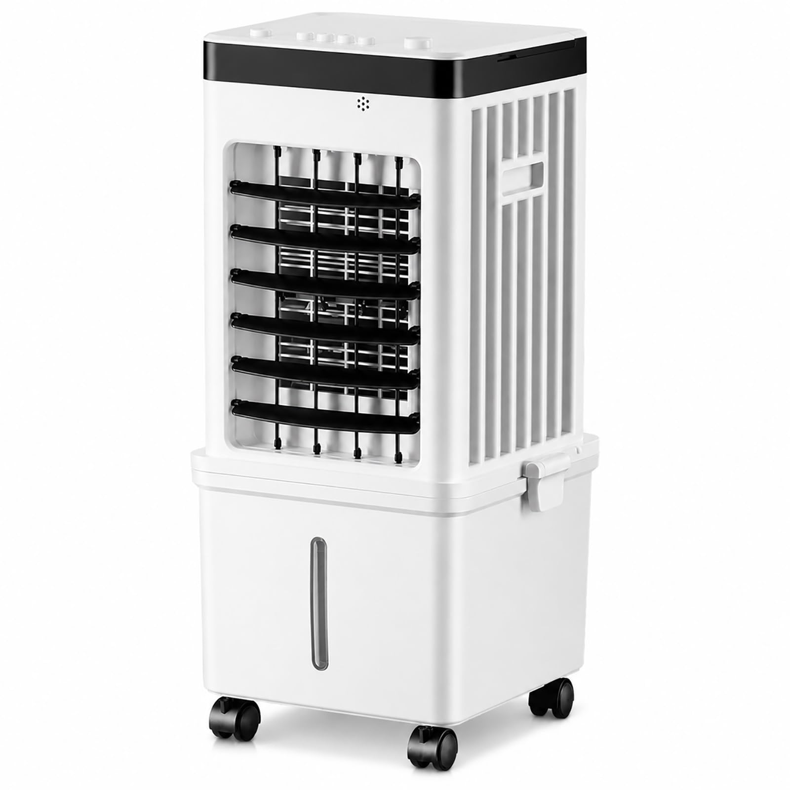 24 Inch Swamp Cooler, Portable Evaporative Cooler with Rolling Caster, Suit for Living Room, Bedroom, Office