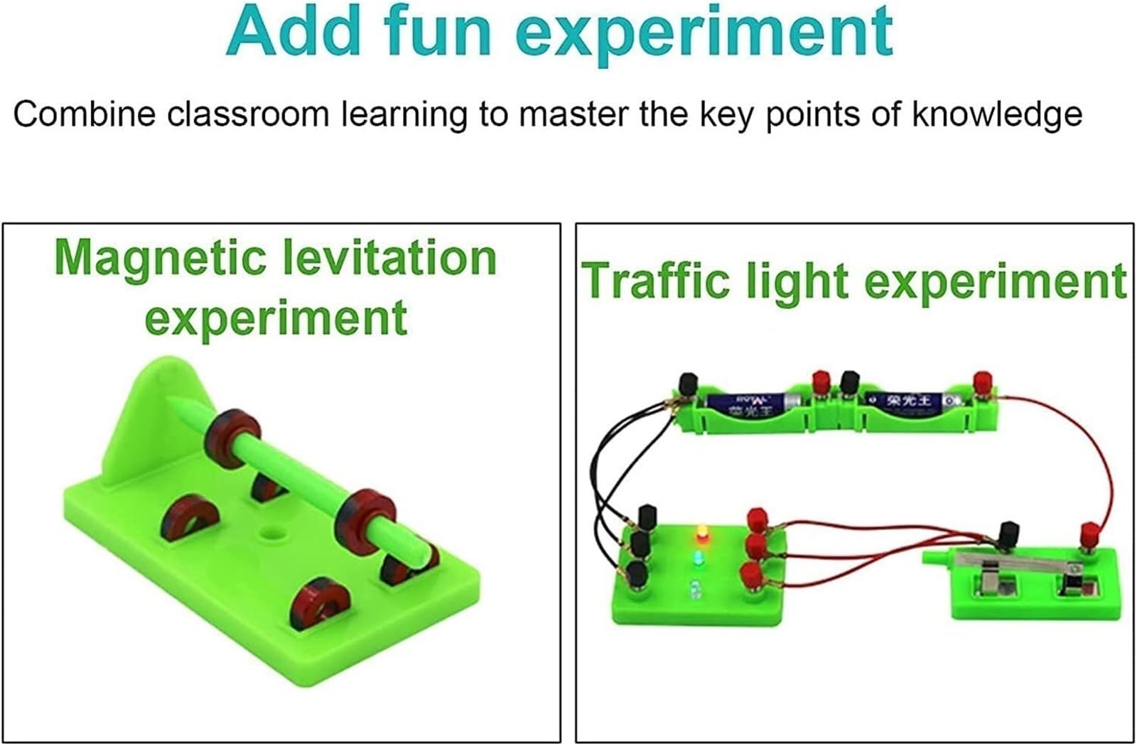 Esperimenti Fisici Strumenti Didattici Scatola for Esperimenti di Circuiti Elettrici di Base di Fisica, Strumento Didattico di Elettromagnetismo