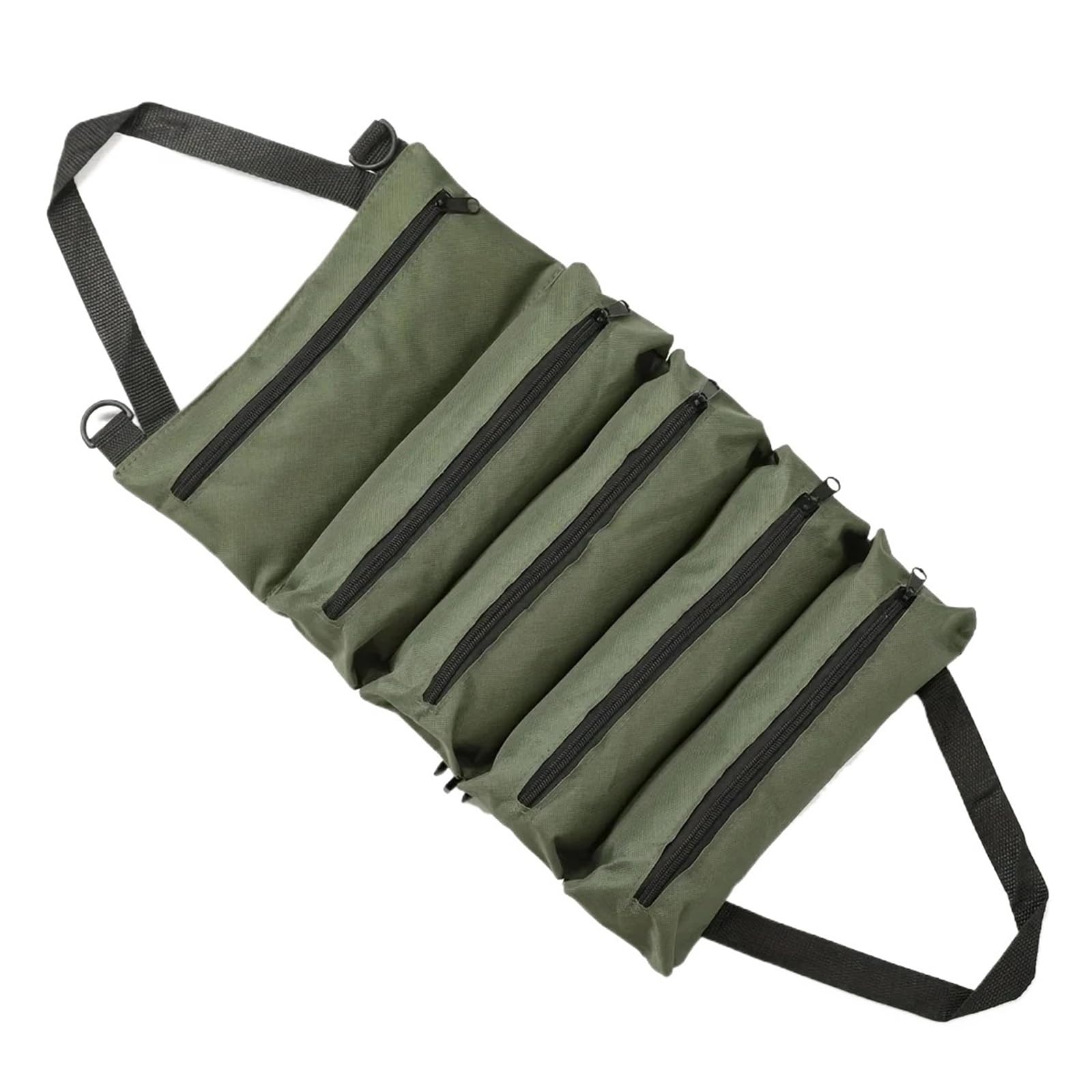 Roll-Up Tool Bag - Oxford Fabric Multi-Tool Organizer All-in-One Garage Storage for Mechanics/Electricians/Carpenters