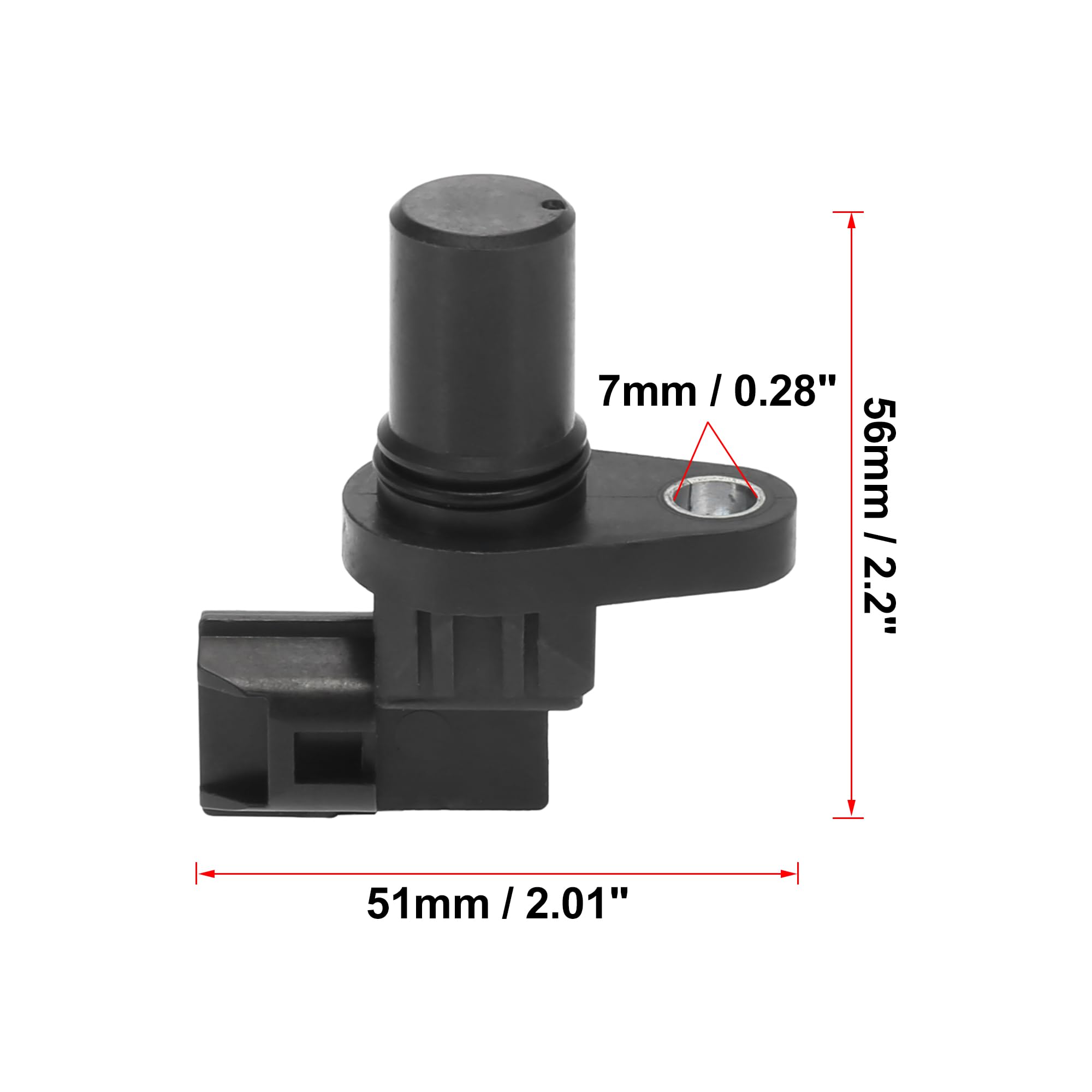 X AUTOHAUX Capteur De Vitesse Pour Mitsubishi Pajero 2000-2006 1pc | Noir, Plastique & Métal, OE: ME203180, Pour Mitsubishi Eclipse 00-12, Galant 99-01/07-09, Montero 01-06, Montero S 99-04