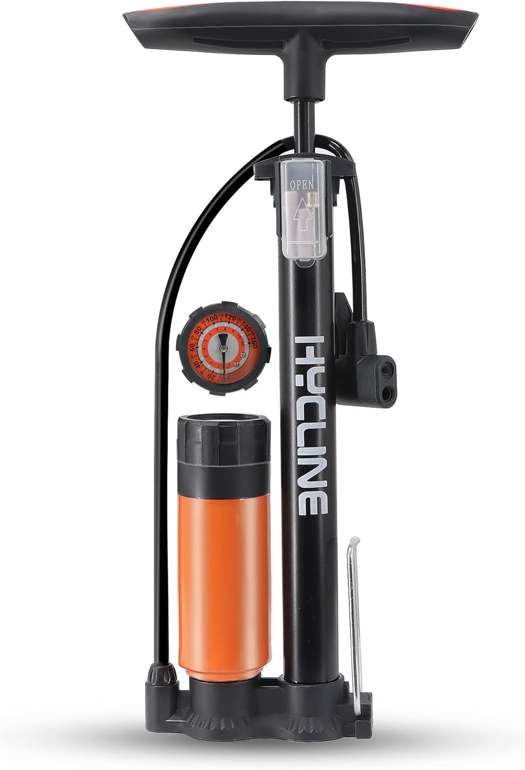 Hycline Bike Pump, Portable Floor Bicycle Tire Pump,150 PSI High Pressure with Presta and Schrader Valve for Road Mountain Commuter Bike Tire,Ball,Air Cushion : Sports & Outdoors