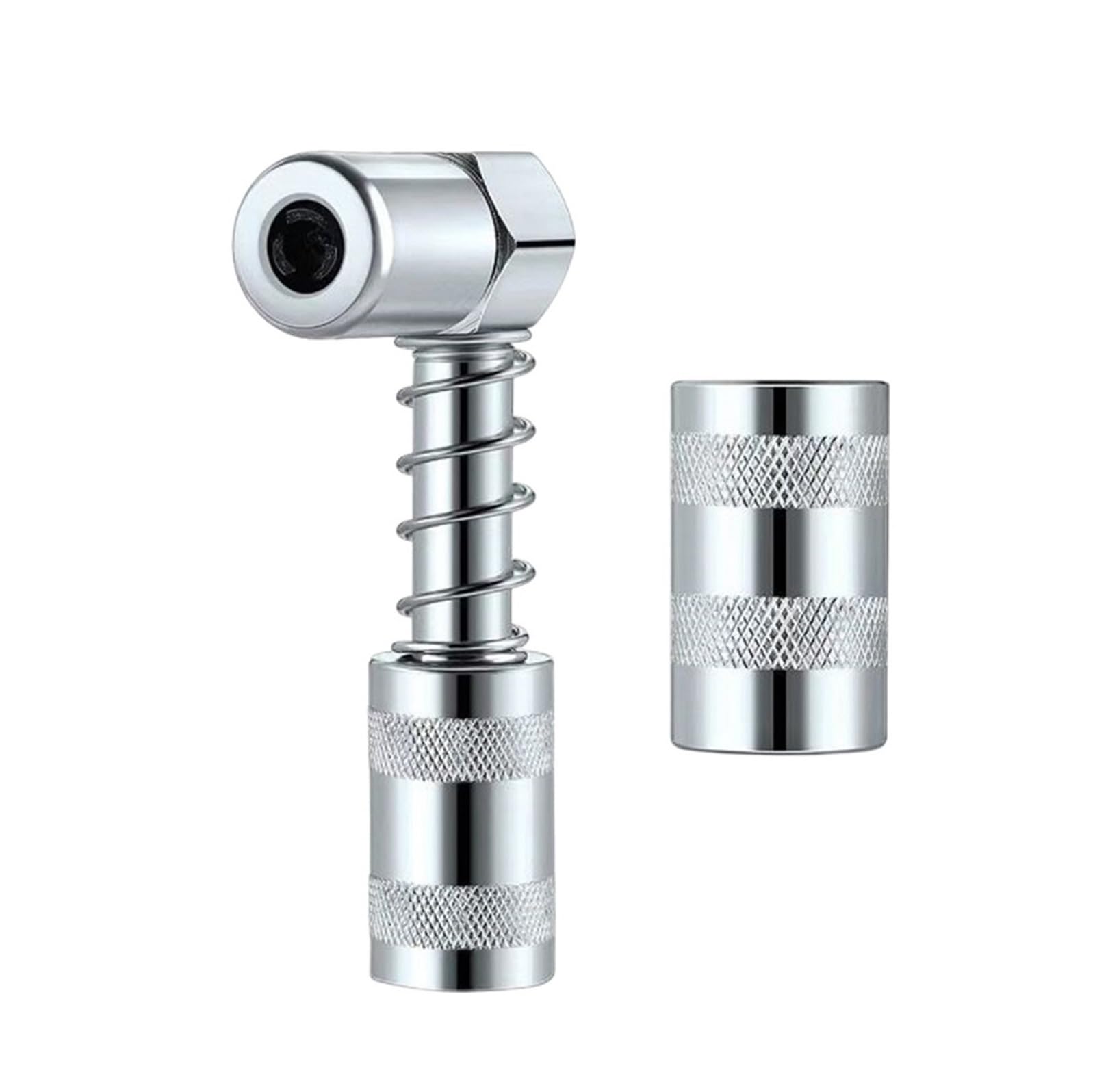 LYMFE Grease Gun,Heavy-Duty Handle Grease Gun 90 Degree Grease Coupler Grease Fitting Tool Coupler Adapter Fitting Tool Grease Nozzle Tool Lubrication Tool Accessories