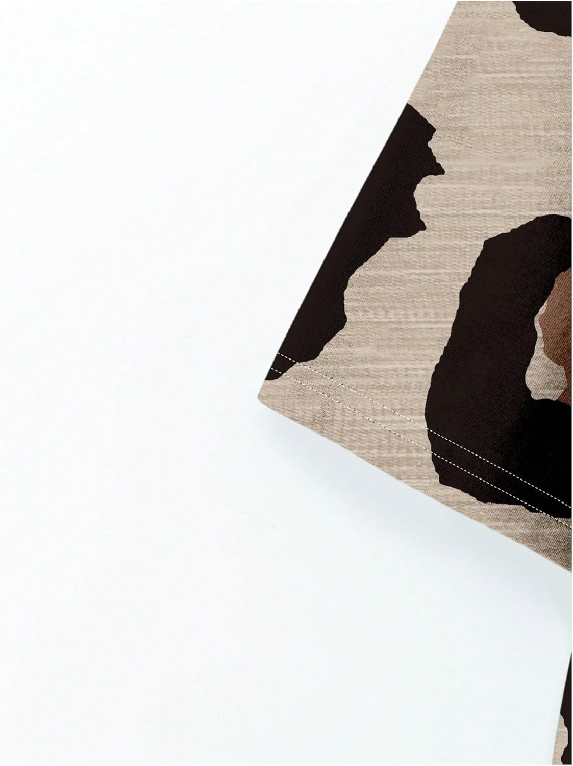 SHENHE Women's Plus Size Oversized Tee Shirt Leopard Print Top V Neck Short Sleeve Baggy Top - Image 4