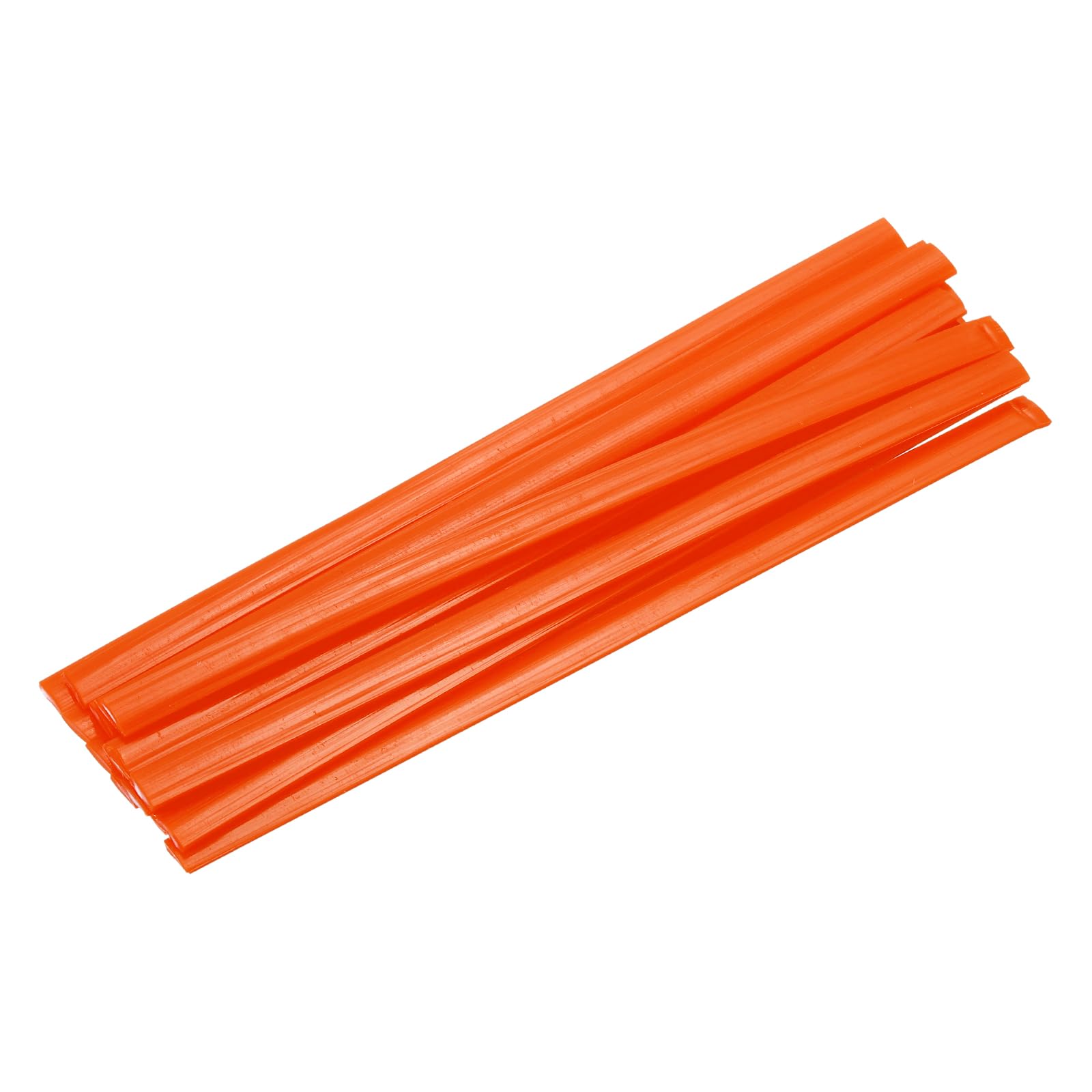 sourcing map 15pcs Orange Plastic Welding Rods 9.5x200mm(0.4x8inch)
