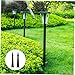 balacoo 4pcs Aluminum Ground Spikes for Garden Solar Powered Torch Lights Replacement Tool Outdoor Spikes