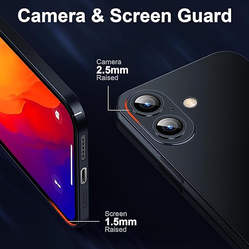 Miniatura 5 de Purluct Funda magnética delgada diseñada para iPhone 15 Pro Max compatible con MagSafe, parte trasera dura de piel mate delgada antidedos, funda